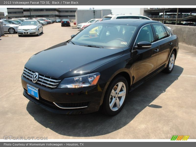 Black / Titan Black 2013 Volkswagen Passat TDI SE