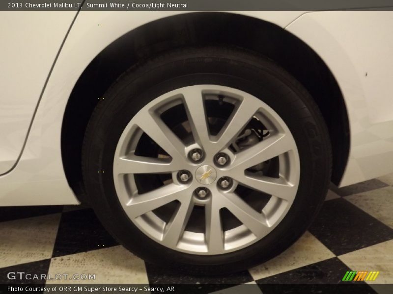 Summit White / Cocoa/Light Neutral 2013 Chevrolet Malibu LT