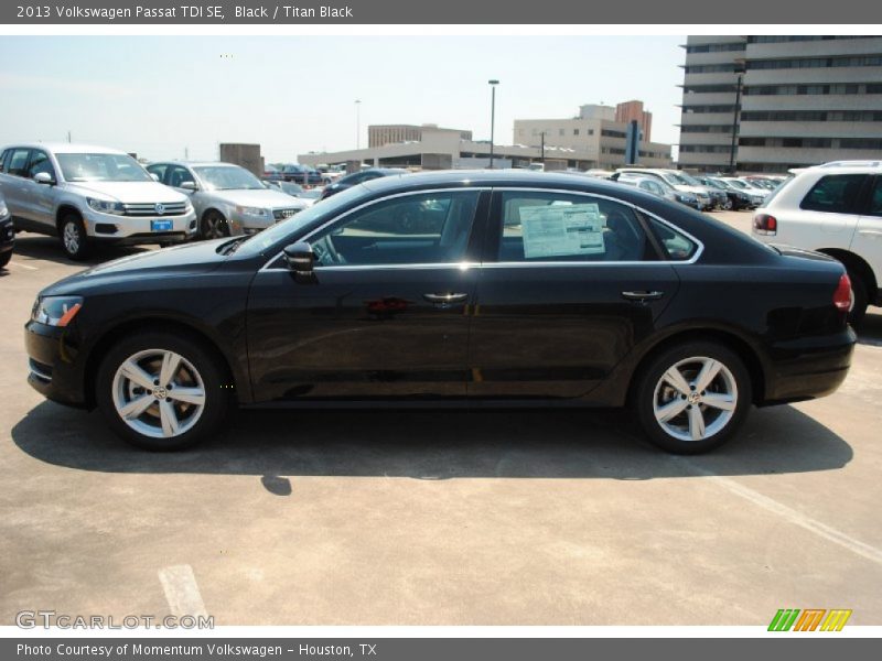 Black / Titan Black 2013 Volkswagen Passat TDI SE