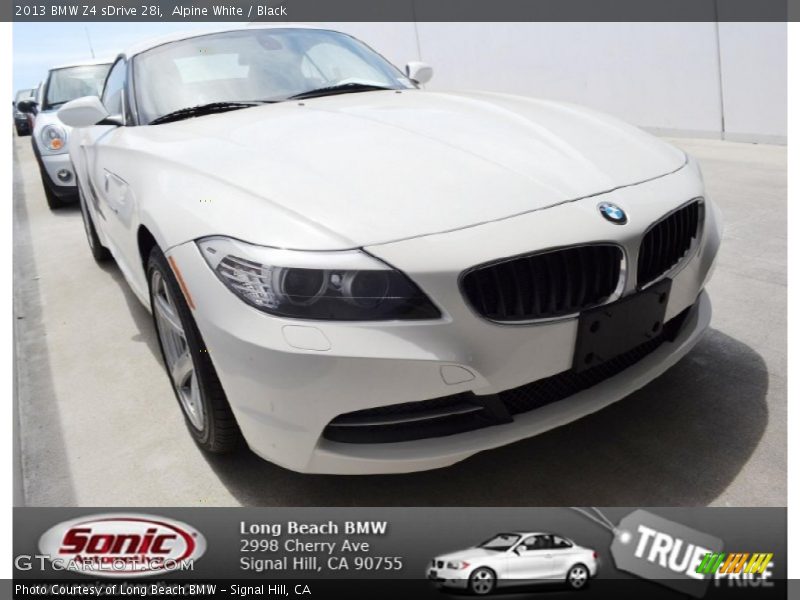 Alpine White / Black 2013 BMW Z4 sDrive 28i