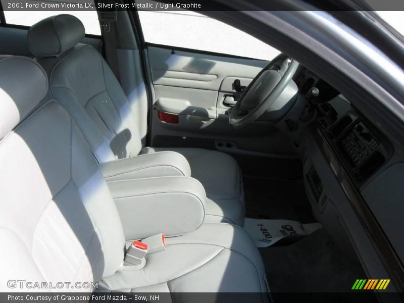Silver Frost Metallic / Light Graphite 2001 Ford Crown Victoria LX