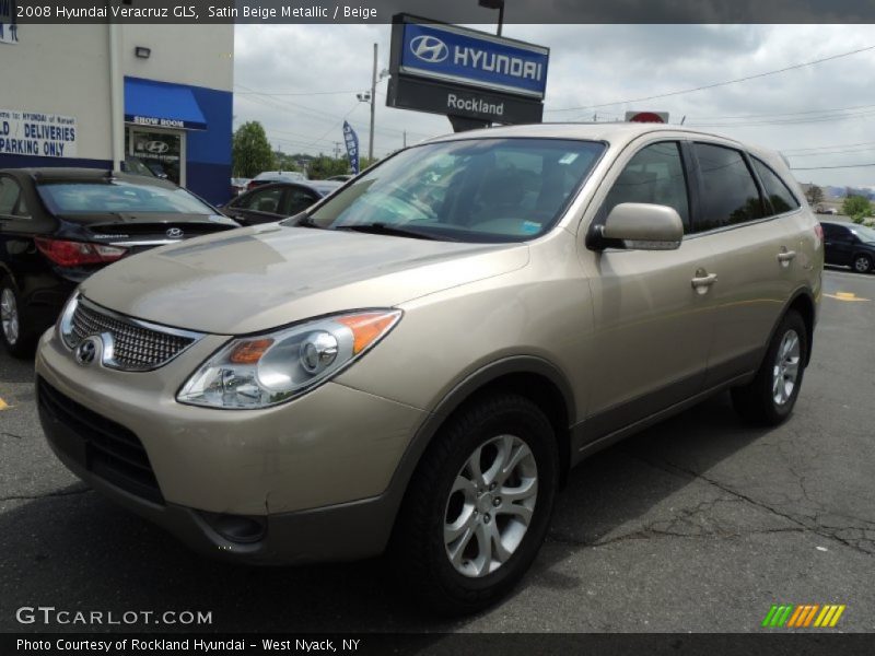 Satin Beige Metallic / Beige 2008 Hyundai Veracruz GLS