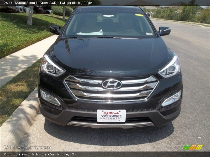 Twilight Black / Beige 2013 Hyundai Santa Fe Sport AWD
