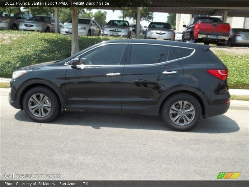 Twilight Black / Beige 2013 Hyundai Santa Fe Sport AWD