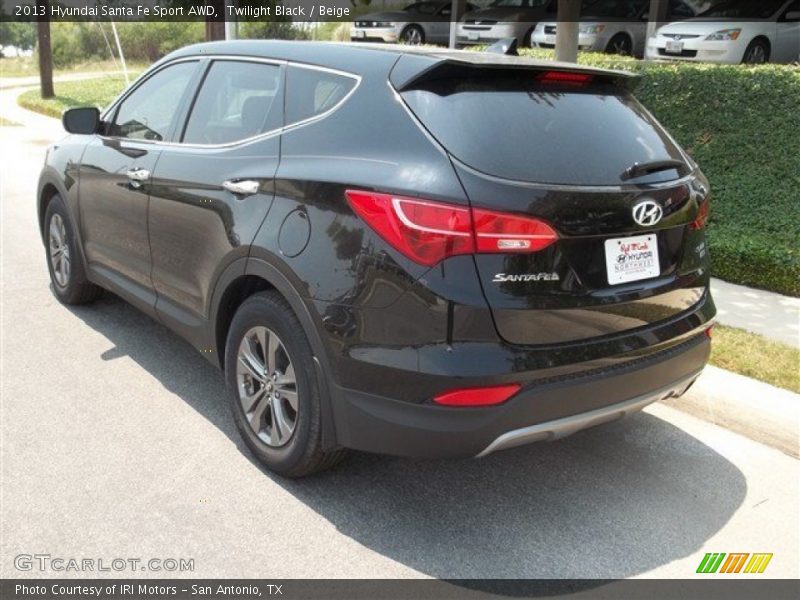 Twilight Black / Beige 2013 Hyundai Santa Fe Sport AWD