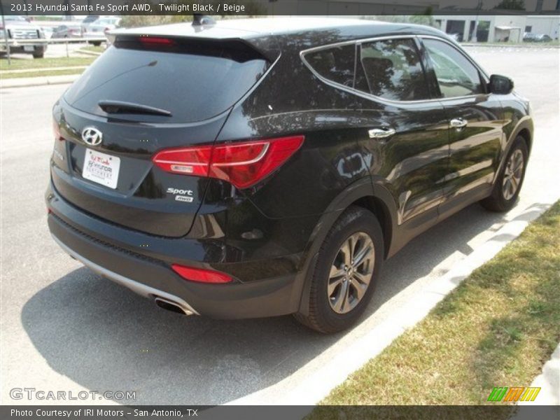 Twilight Black / Beige 2013 Hyundai Santa Fe Sport AWD