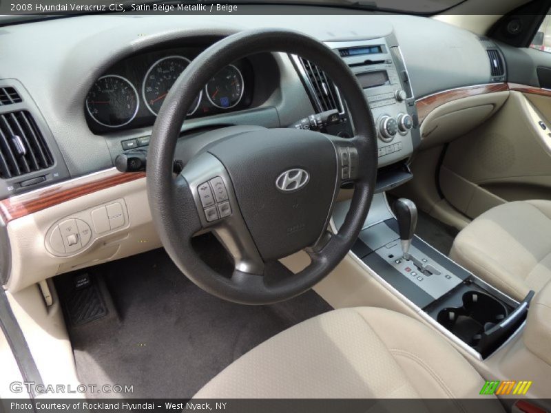 Satin Beige Metallic / Beige 2008 Hyundai Veracruz GLS