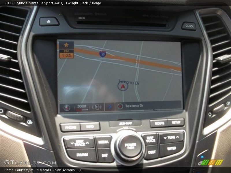 Twilight Black / Beige 2013 Hyundai Santa Fe Sport AWD