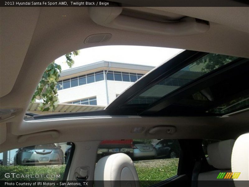 Twilight Black / Beige 2013 Hyundai Santa Fe Sport AWD