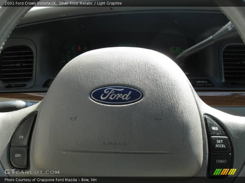 Silver Frost Metallic / Light Graphite 2001 Ford Crown Victoria LX