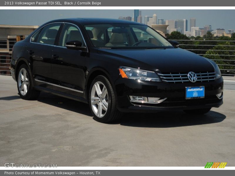 Black / Cornsilk Beige 2013 Volkswagen Passat TDI SEL