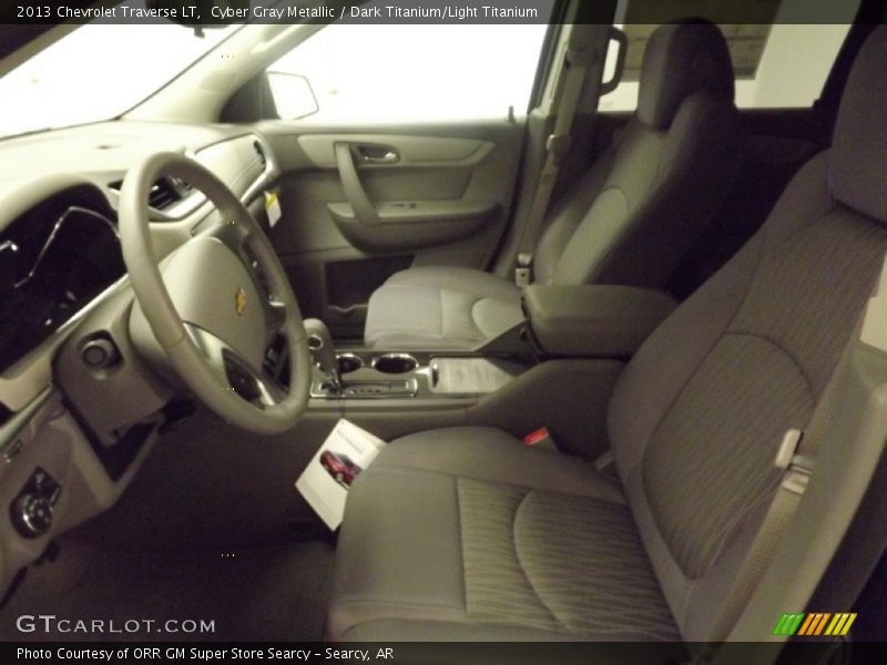 Cyber Gray Metallic / Dark Titanium/Light Titanium 2013 Chevrolet Traverse LT