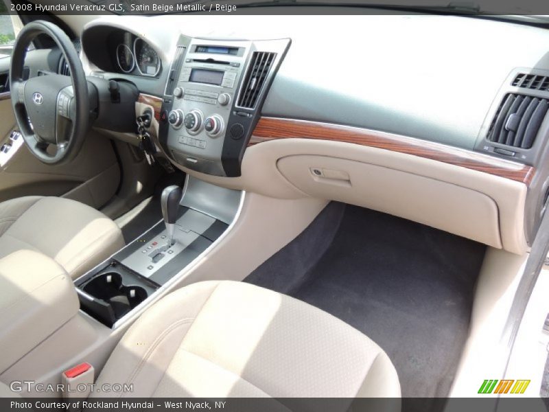 Satin Beige Metallic / Beige 2008 Hyundai Veracruz GLS
