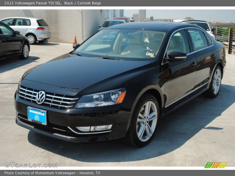 Black / Cornsilk Beige 2013 Volkswagen Passat TDI SEL