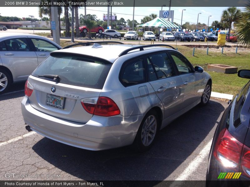 Titanium Silver Metallic / Black 2006 BMW 3 Series 325xi Wagon