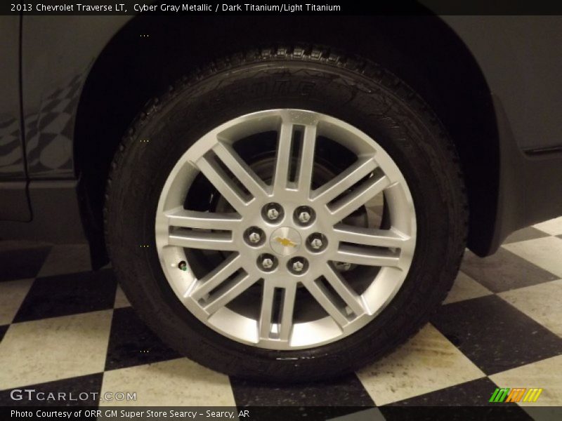 Cyber Gray Metallic / Dark Titanium/Light Titanium 2013 Chevrolet Traverse LT