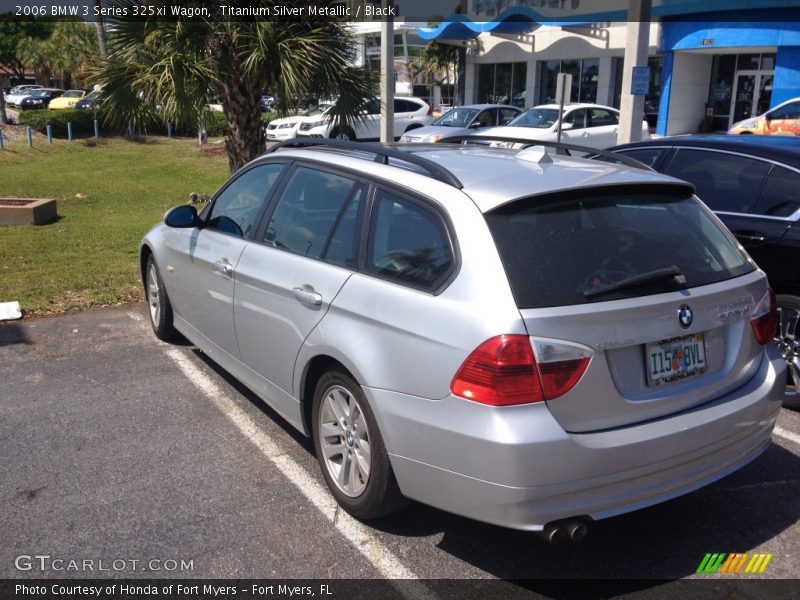 Titanium Silver Metallic / Black 2006 BMW 3 Series 325xi Wagon