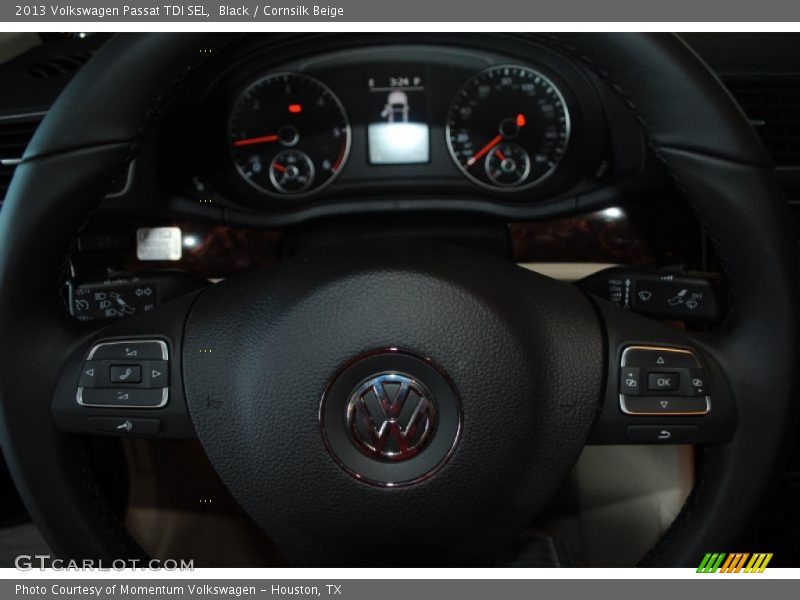 Black / Cornsilk Beige 2013 Volkswagen Passat TDI SEL