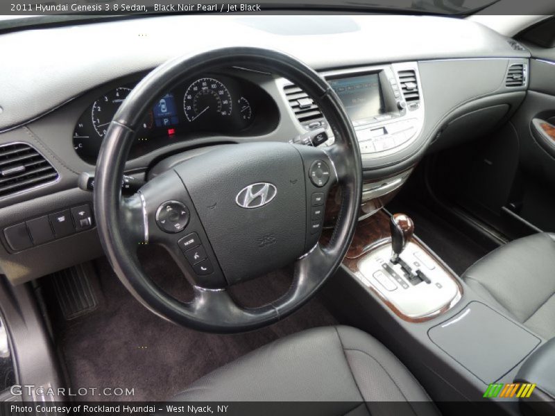 Black Noir Pearl / Jet Black 2011 Hyundai Genesis 3.8 Sedan