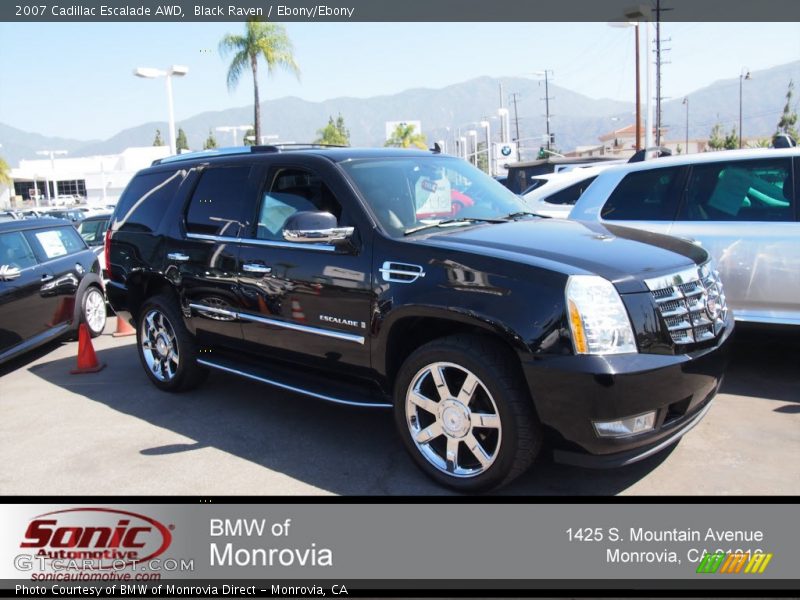 Black Raven / Ebony/Ebony 2007 Cadillac Escalade AWD