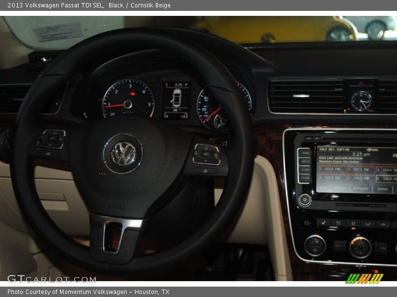 Black / Cornsilk Beige 2013 Volkswagen Passat TDI SEL