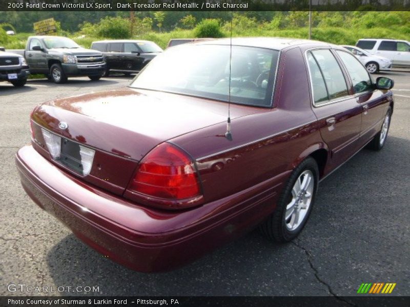 Dark Toreador Red Metallic / Dark Charcoal 2005 Ford Crown Victoria LX Sport