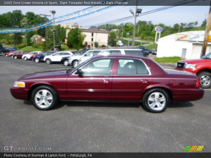 Dark Toreador Red Metallic / Dark Charcoal 2005 Ford Crown Victoria LX Sport