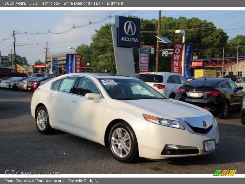 White Diamond Pearl / Parchment 2010 Acura TL 3.5 Technology