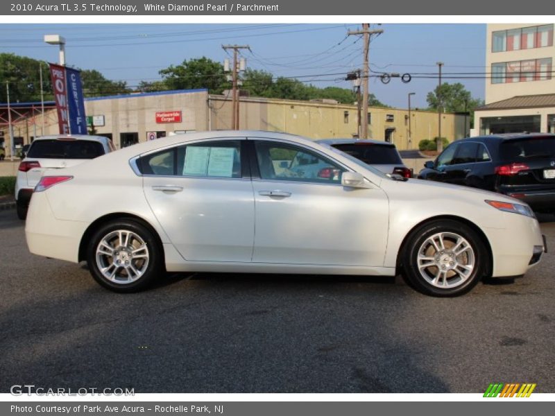 White Diamond Pearl / Parchment 2010 Acura TL 3.5 Technology