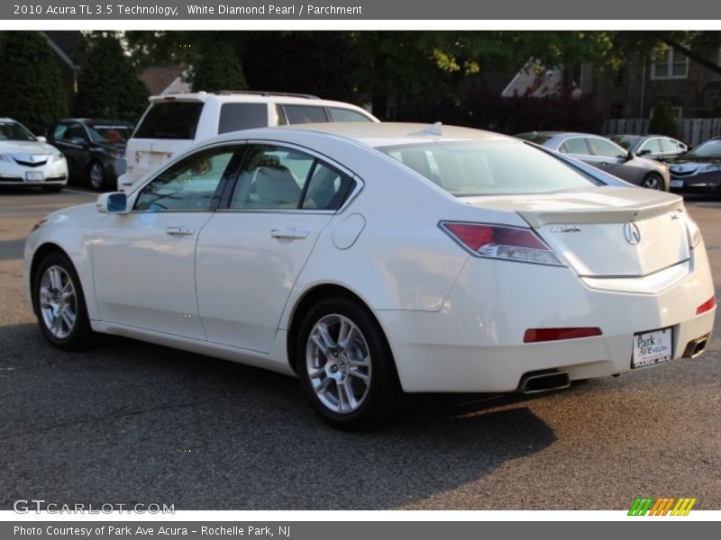 White Diamond Pearl / Parchment 2010 Acura TL 3.5 Technology