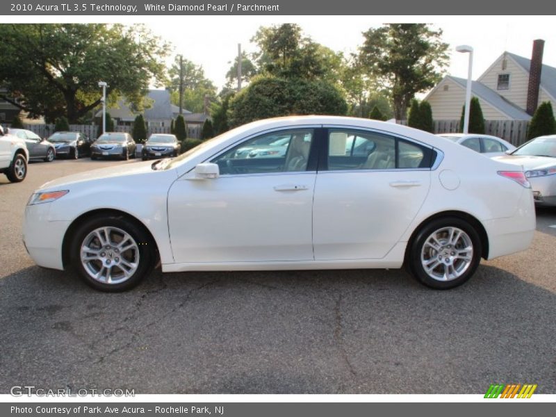 White Diamond Pearl / Parchment 2010 Acura TL 3.5 Technology