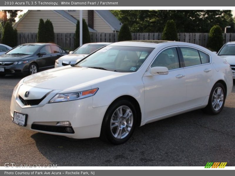 White Diamond Pearl / Parchment 2010 Acura TL 3.5 Technology