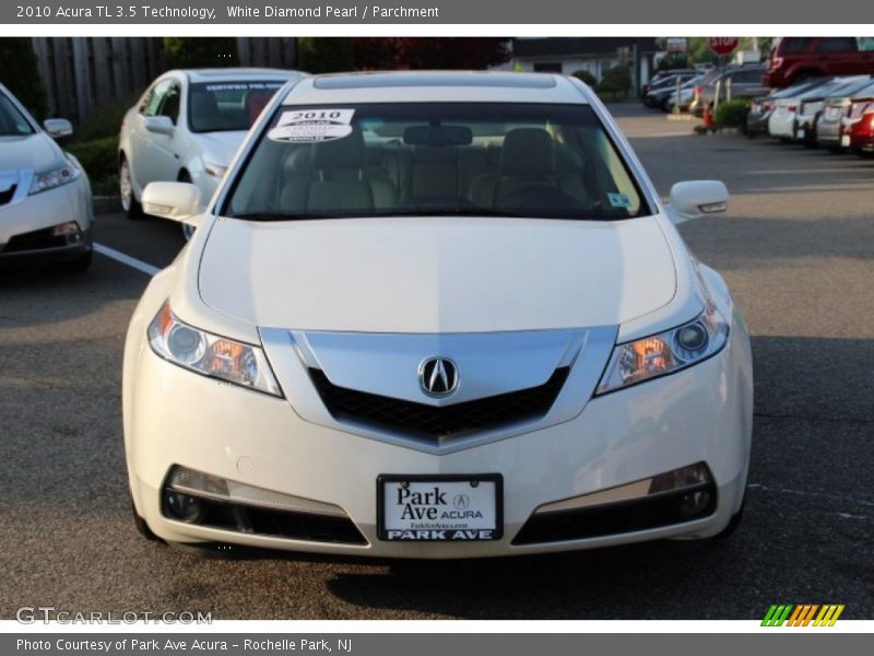 White Diamond Pearl / Parchment 2010 Acura TL 3.5 Technology