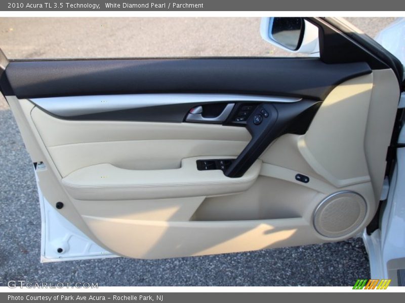 White Diamond Pearl / Parchment 2010 Acura TL 3.5 Technology