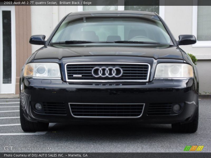 Brilliant Black / Beige 2003 Audi A6 2.7T quattro Sedan