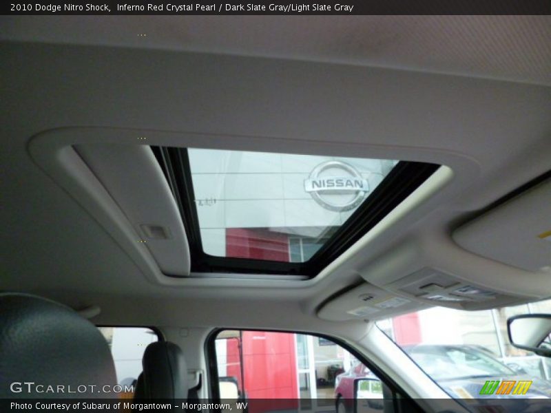 Inferno Red Crystal Pearl / Dark Slate Gray/Light Slate Gray 2010 Dodge Nitro Shock