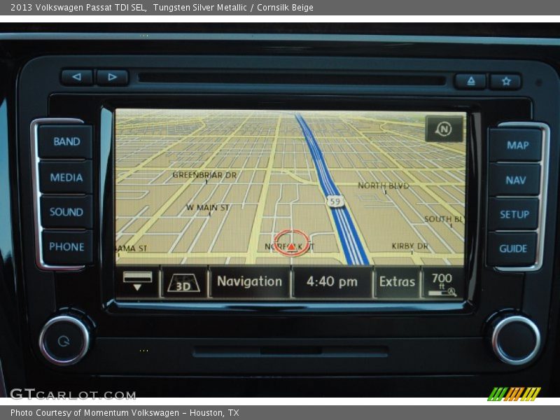 Navigation of 2013 Passat TDI SEL