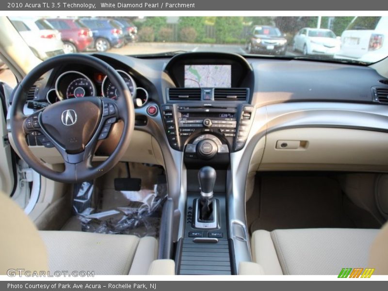 White Diamond Pearl / Parchment 2010 Acura TL 3.5 Technology