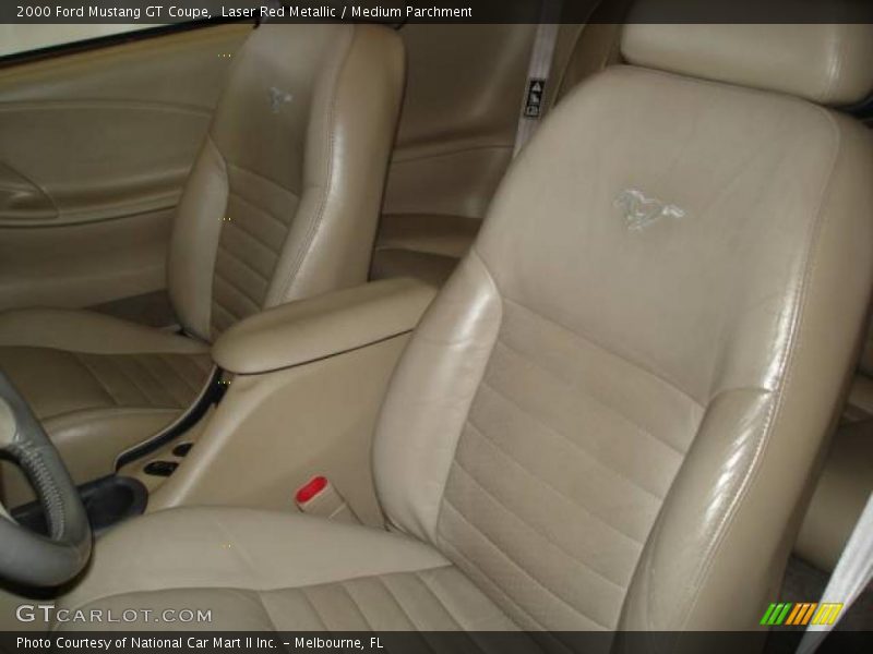 Laser Red Metallic / Medium Parchment 2000 Ford Mustang GT Coupe