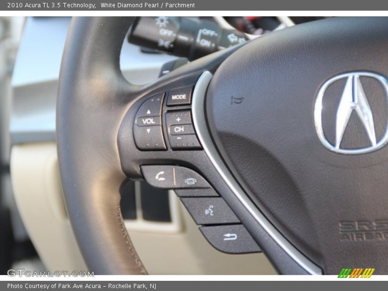 White Diamond Pearl / Parchment 2010 Acura TL 3.5 Technology