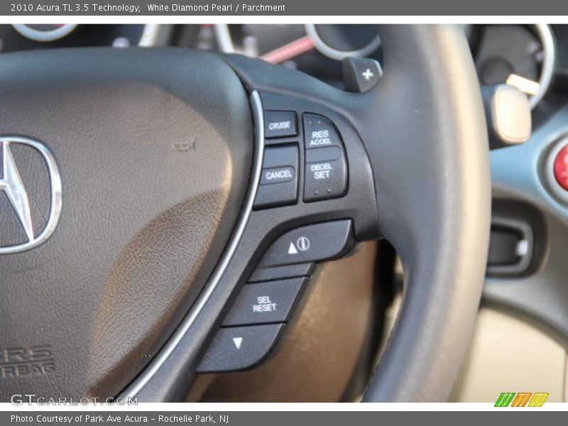 White Diamond Pearl / Parchment 2010 Acura TL 3.5 Technology