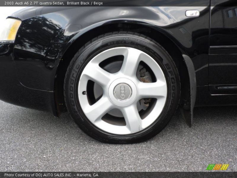 Brilliant Black / Beige 2003 Audi A6 2.7T quattro Sedan