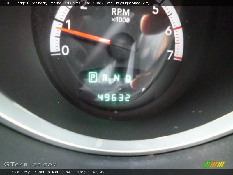 Inferno Red Crystal Pearl / Dark Slate Gray/Light Slate Gray 2010 Dodge Nitro Shock