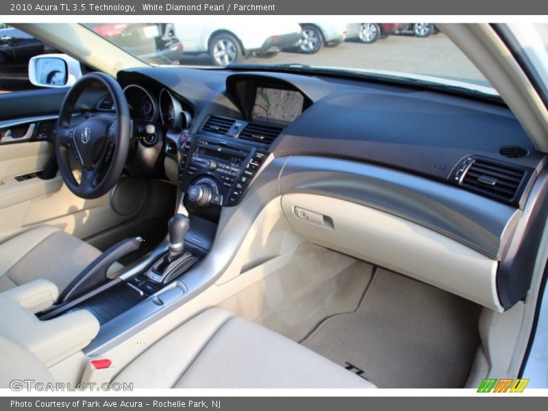 White Diamond Pearl / Parchment 2010 Acura TL 3.5 Technology