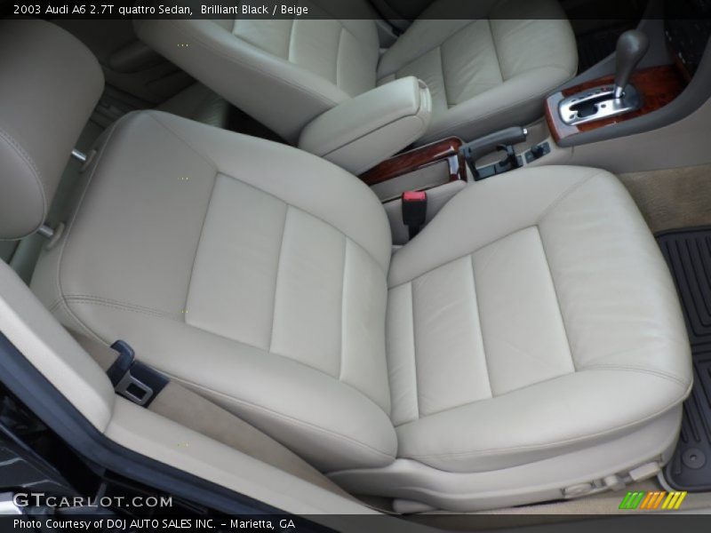 Brilliant Black / Beige 2003 Audi A6 2.7T quattro Sedan