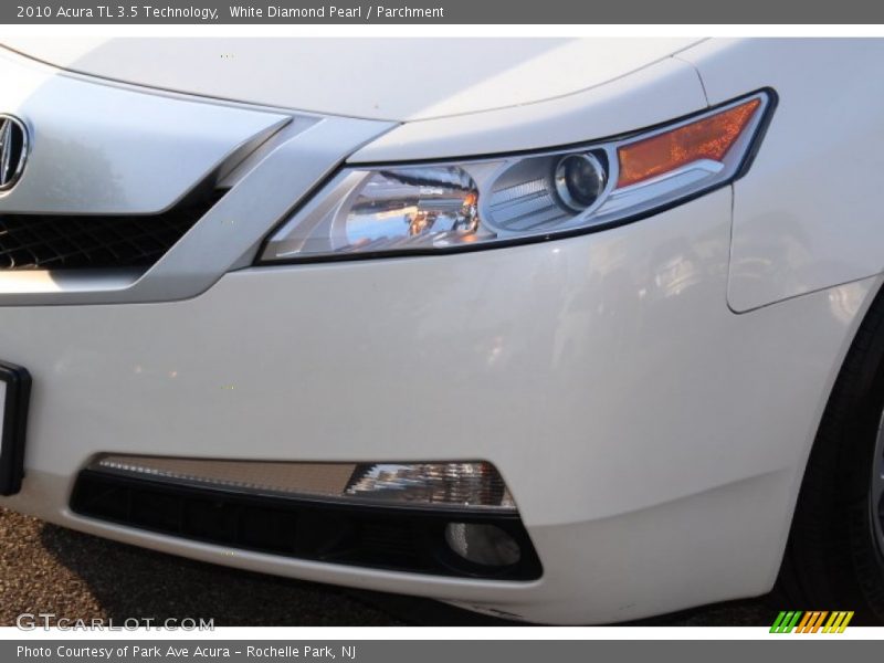 White Diamond Pearl / Parchment 2010 Acura TL 3.5 Technology