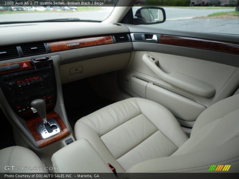 Brilliant Black / Beige 2003 Audi A6 2.7T quattro Sedan