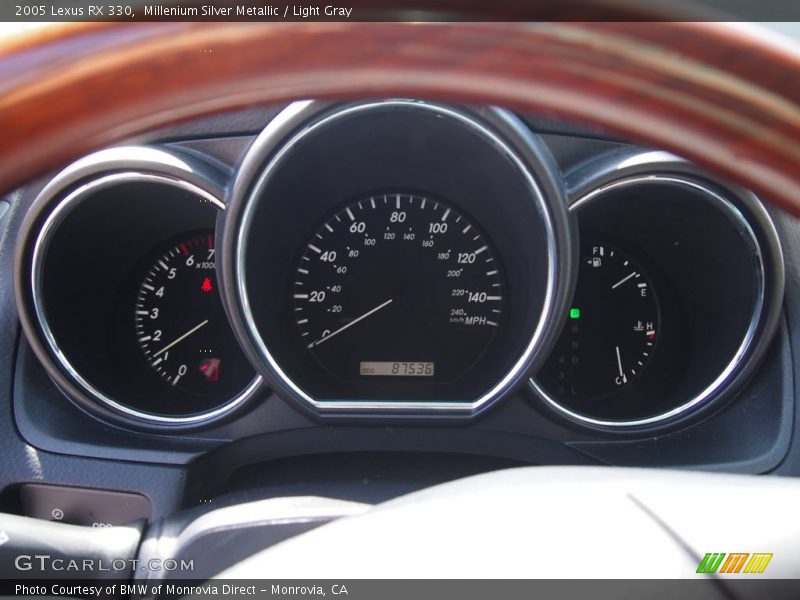 Millenium Silver Metallic / Light Gray 2005 Lexus RX 330