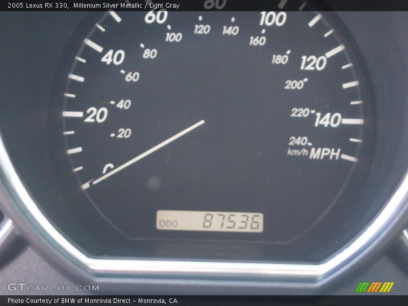 Millenium Silver Metallic / Light Gray 2005 Lexus RX 330