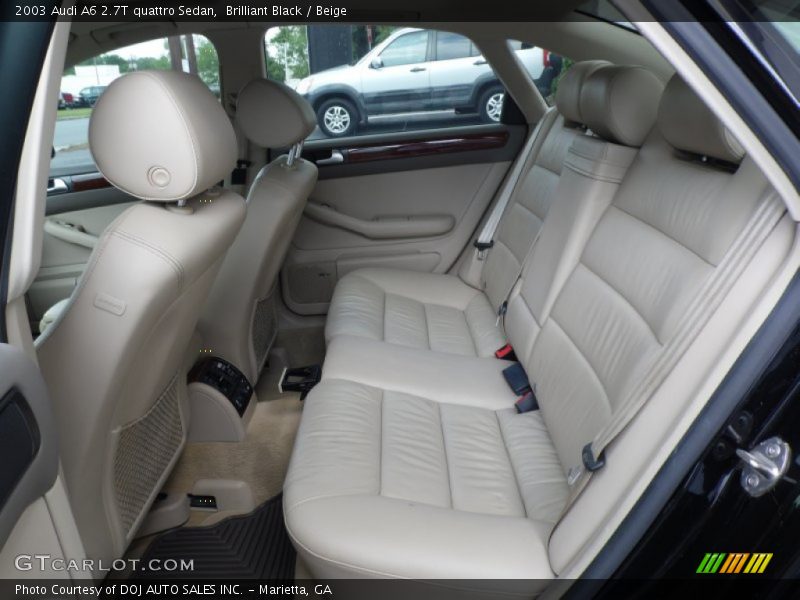 Brilliant Black / Beige 2003 Audi A6 2.7T quattro Sedan